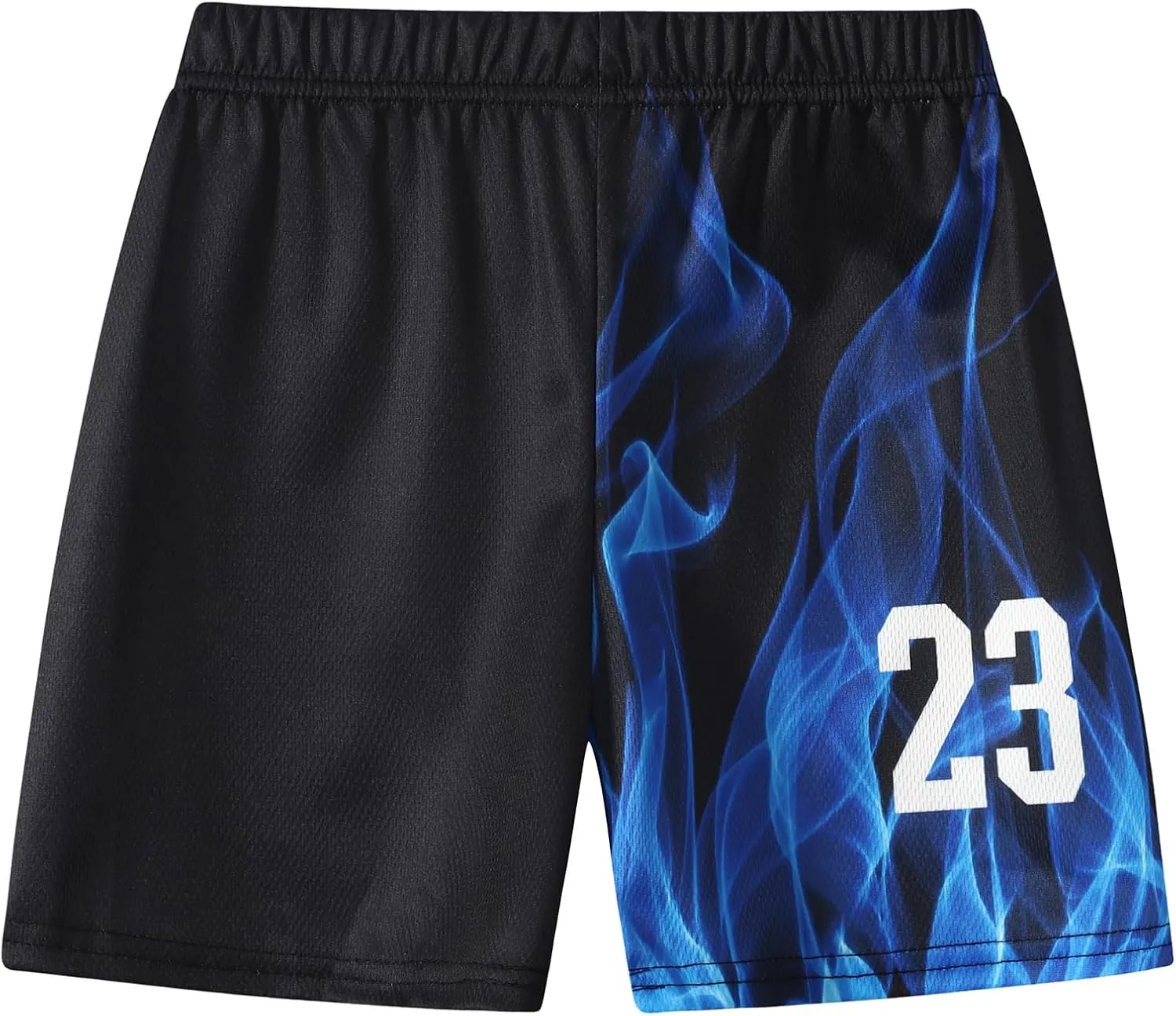 2 or 6 Piece Kids Boys Basketball Jersey Set Youth Letters Printed Lightweight Basketball Tank Top and Track Shorts