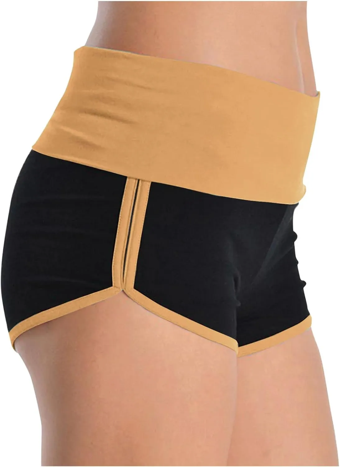 2 Pack Women's Athletic Shorts High Waisted Running Workout Short Pants Tummy Control Quick Dry Gym Shorts for Yoga