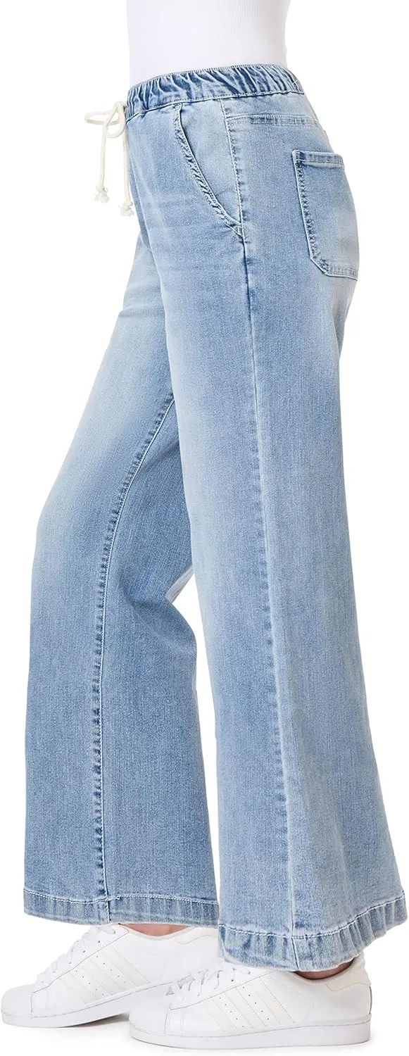 Angels Forever Young Women's Getaway Straight Relaxed Jeans