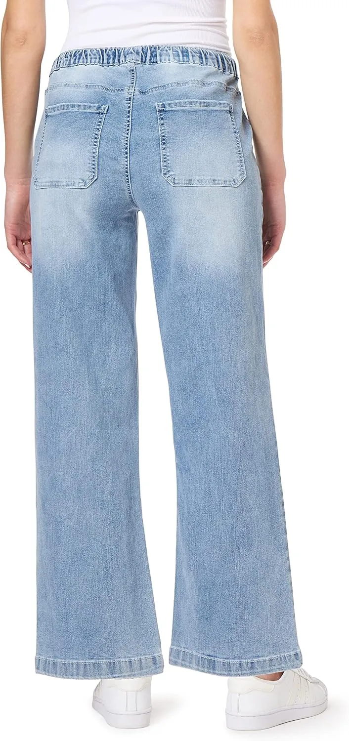 Angels Forever Young Women's Getaway Straight Relaxed Jeans