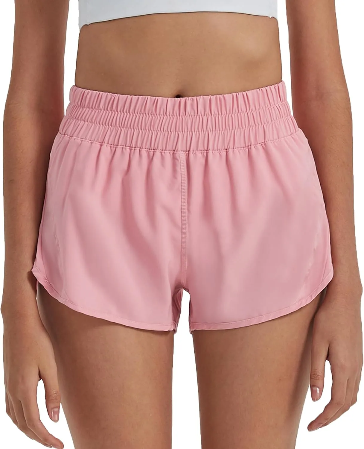 Attifall Running Shorts for Women,Women's Quick Dry Workout Sports Active Running Track Shorts with Elastic and Zip Pockets