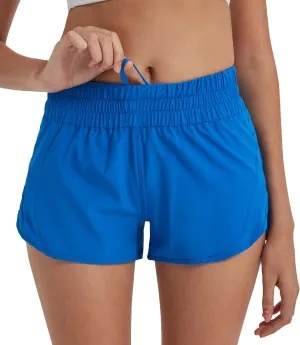 Attifall Running Shorts for Women,Women's Quick Dry Workout Sports Active Running Track Shorts with Elastic and Zip Pockets
