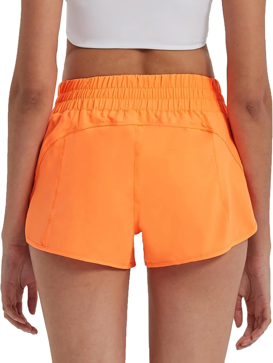 Attifall Running Shorts for Women,Women's Quick Dry Workout Sports Active Running Track Shorts with Elastic and Zip Pockets