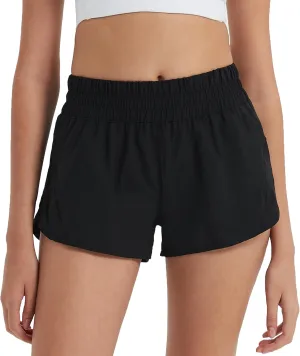 Attifall Running Shorts for Women,Women's Quick Dry Workout Sports Active Running Track Shorts with Elastic and Zip Pockets
