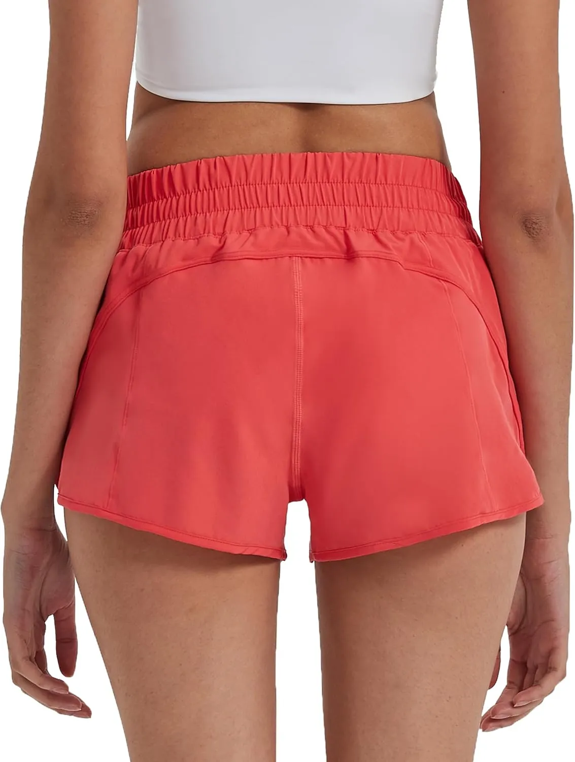 Attifall Running Shorts for Women,Women's Quick Dry Workout Sports Active Running Track Shorts with Elastic and Zip Pockets