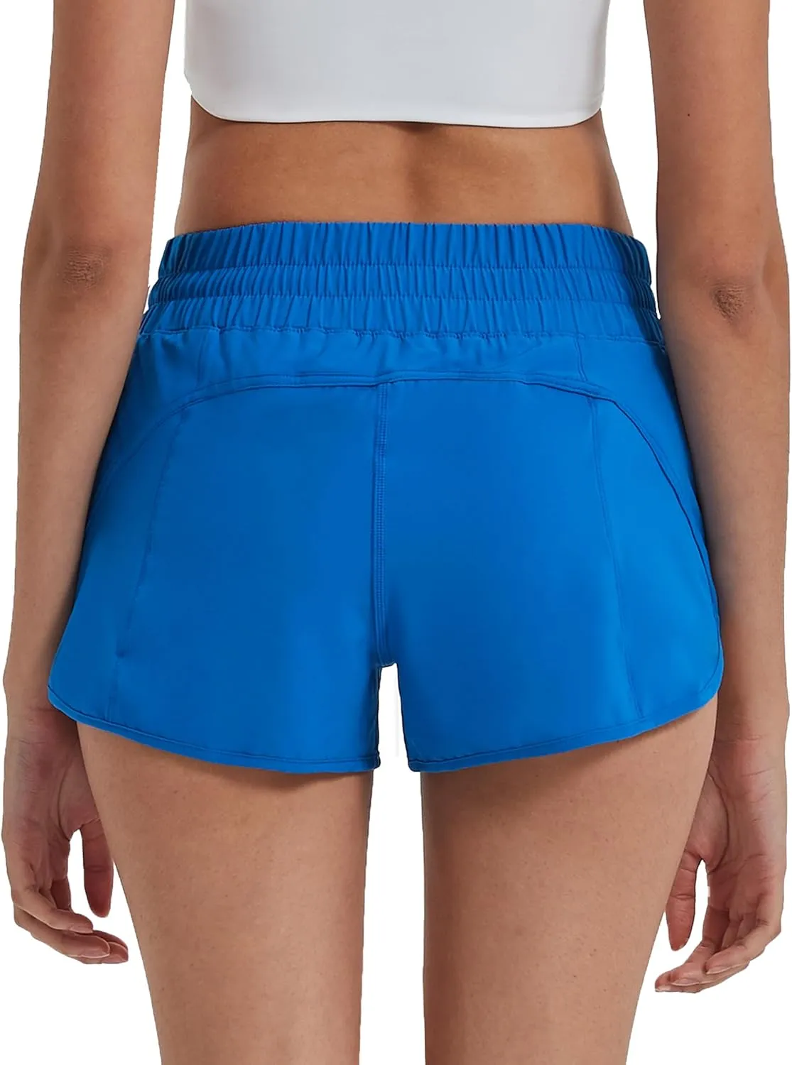 Attifall Running Shorts for Women,Women's Quick Dry Workout Sports Active Running Track Shorts with Elastic and Zip Pockets
