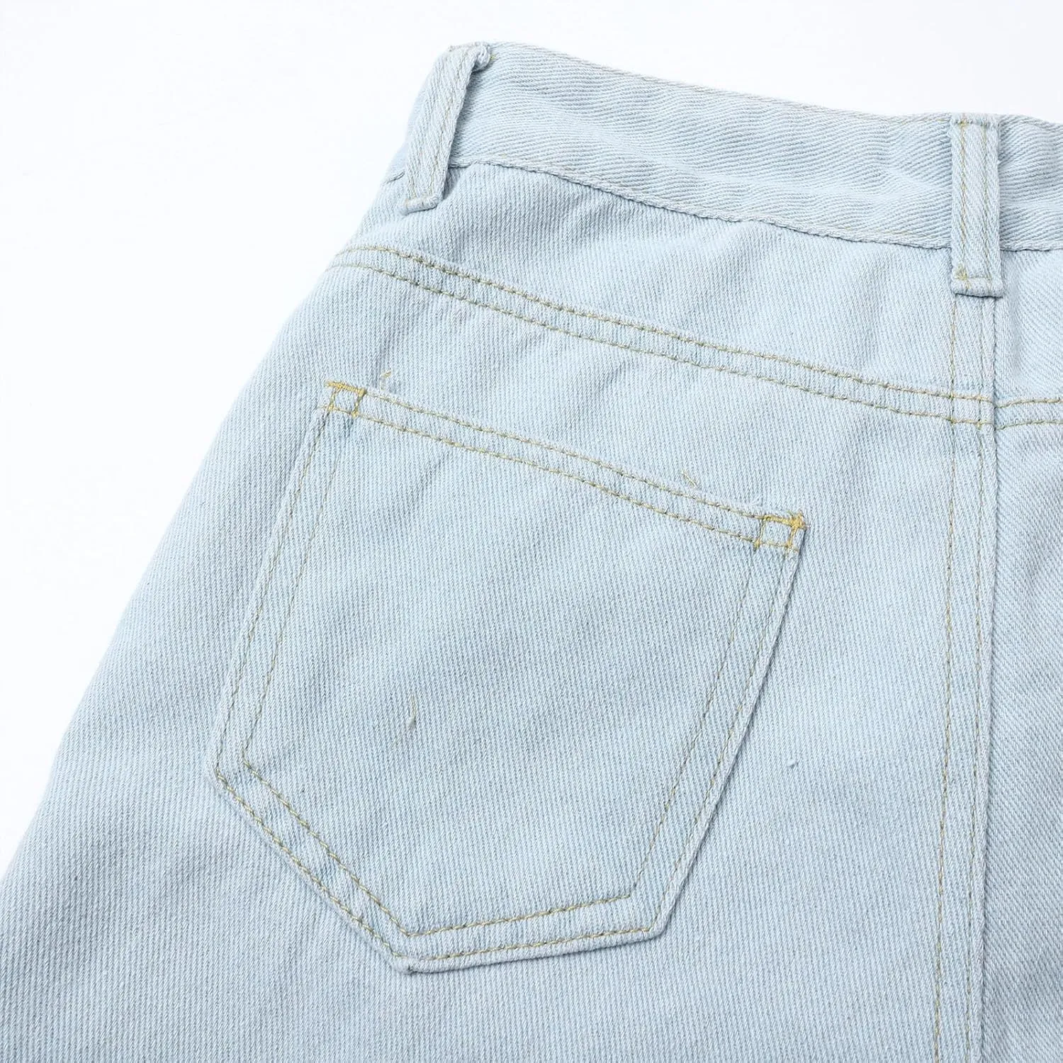 Baggy Jeans for Women High Waisted Wide Leg Y2k Pants Stretchy Plus Size Casual Sweatpants Jean with Pockets