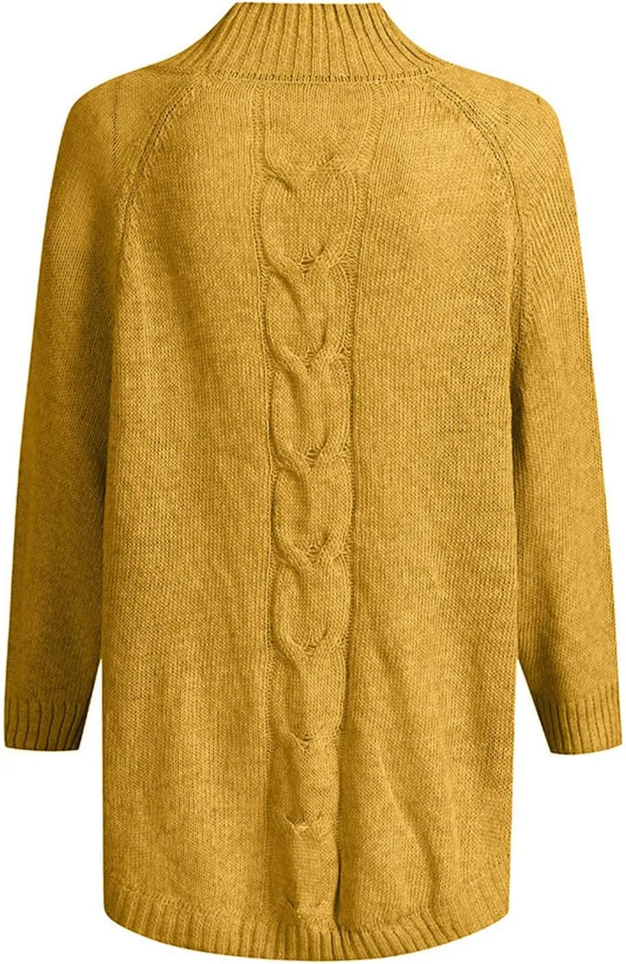 Batwing Sleeve Mock Neck Sweaters for Women Casual Cable Knitted Tops Fall Loose fit Jumper Pullovers for Going Out