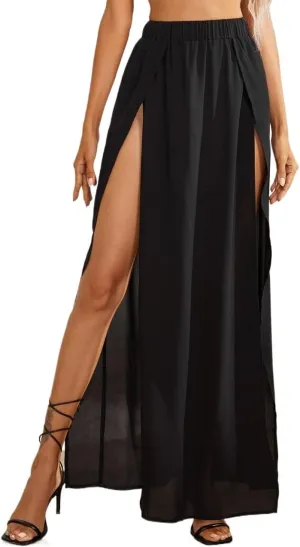 Beach Causal Women's Skirt Slit Skirt