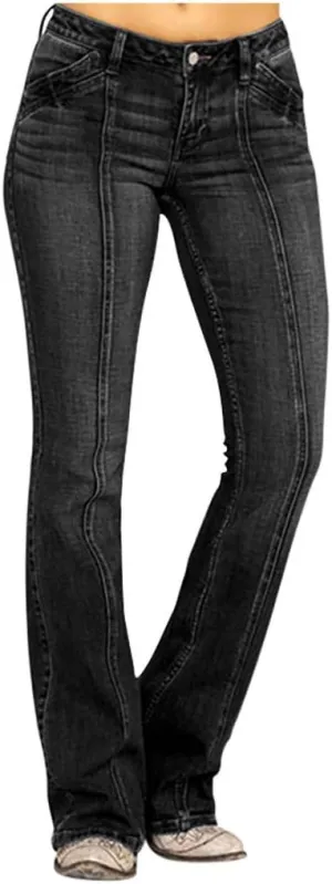Bell Bottom Jeans for Women High Waisted Flare Jeans with Classic Wide Leg Denim Pants