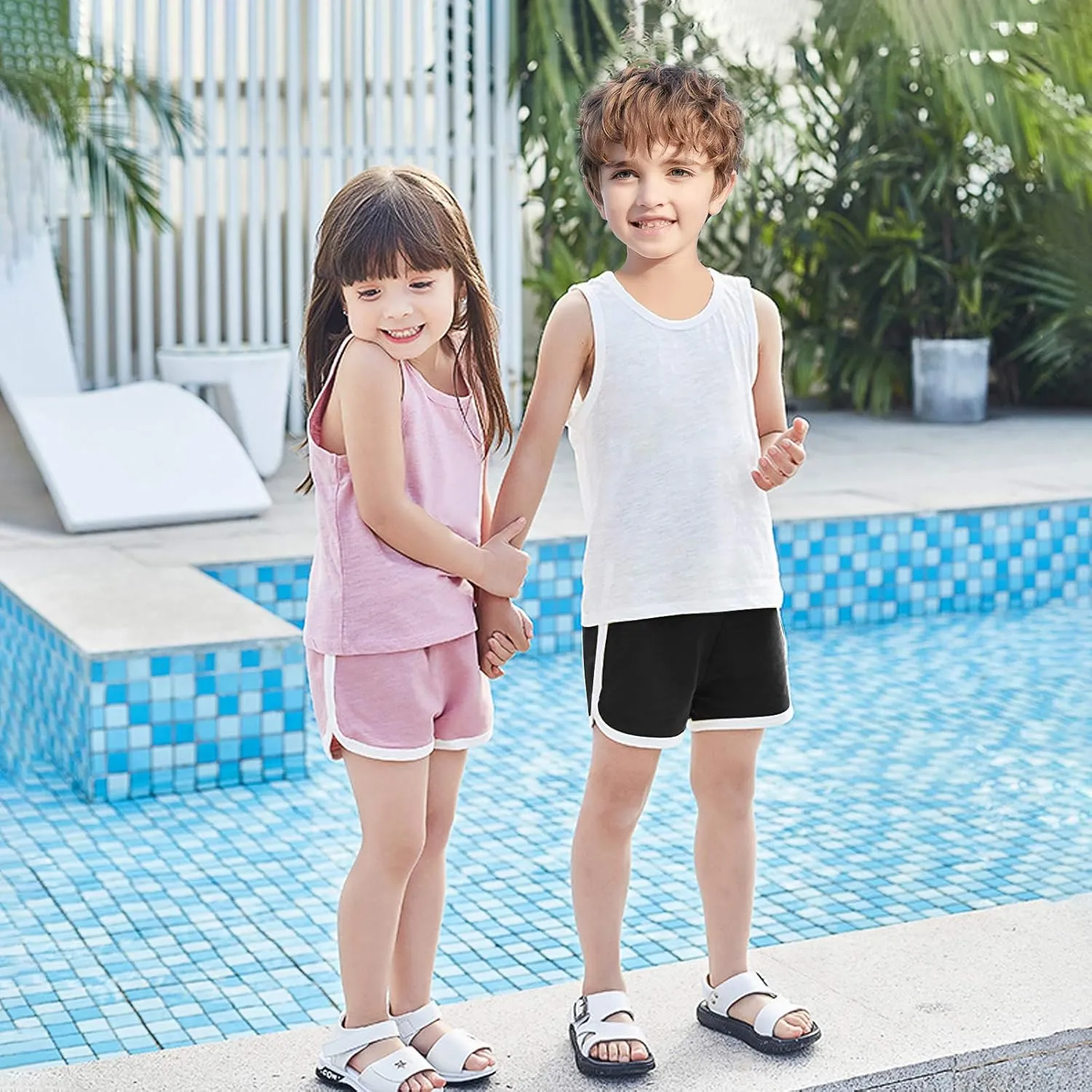 Boys Girls Sport Shorts Kids Summer Running Athletic Shorts Baby Toddler Workout and Fashion Dolphin Beach Shorts