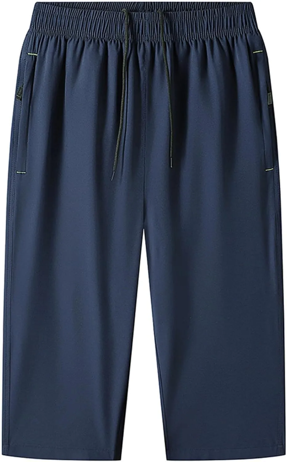 Cambkatl Capris for Men Big & Tall Jogger Sweatpants Casual 2024 Summer Lightweight Drawstring Beach Yoga Pants (M-8XL)