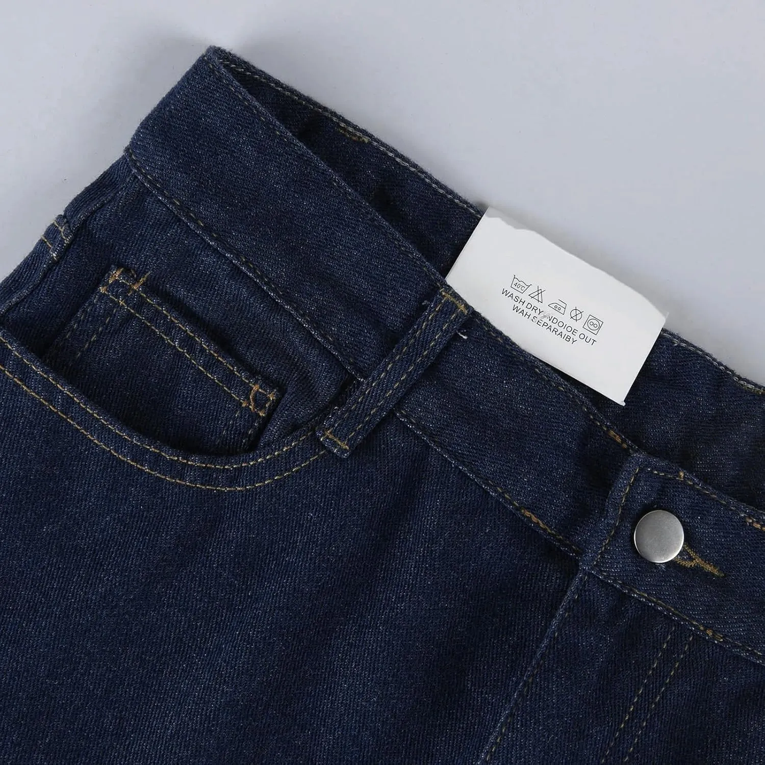 Casual Womens Jeans, Trendy Straight Leg Soft Lightweight Chic Womens Trousers