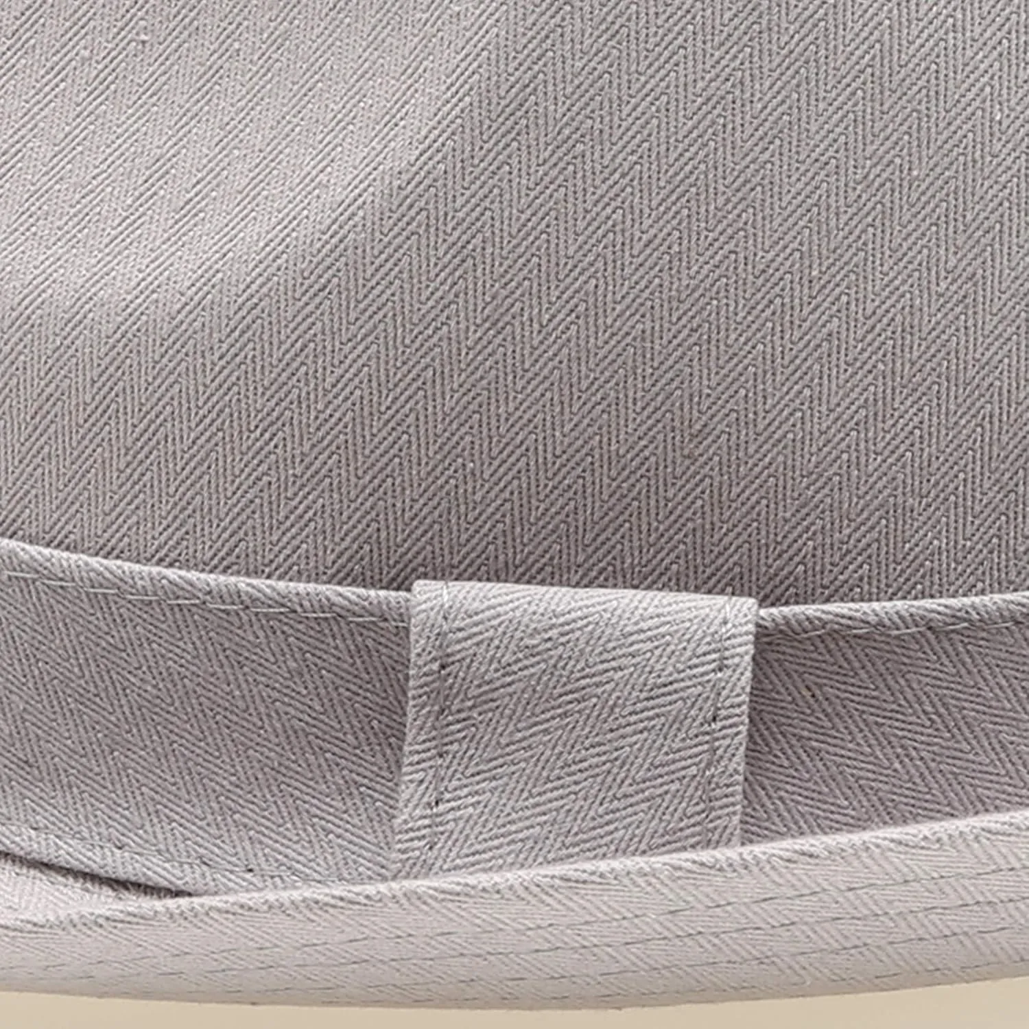 Classic Trilby Short Brim 100% Cotton Twill Fedora Hat with Band