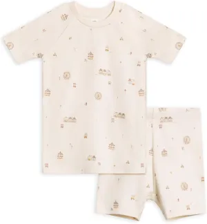 Colored Organics - Short Sleeve Organic Baby & Toddler Pajamas - 2-Piece Pj Set