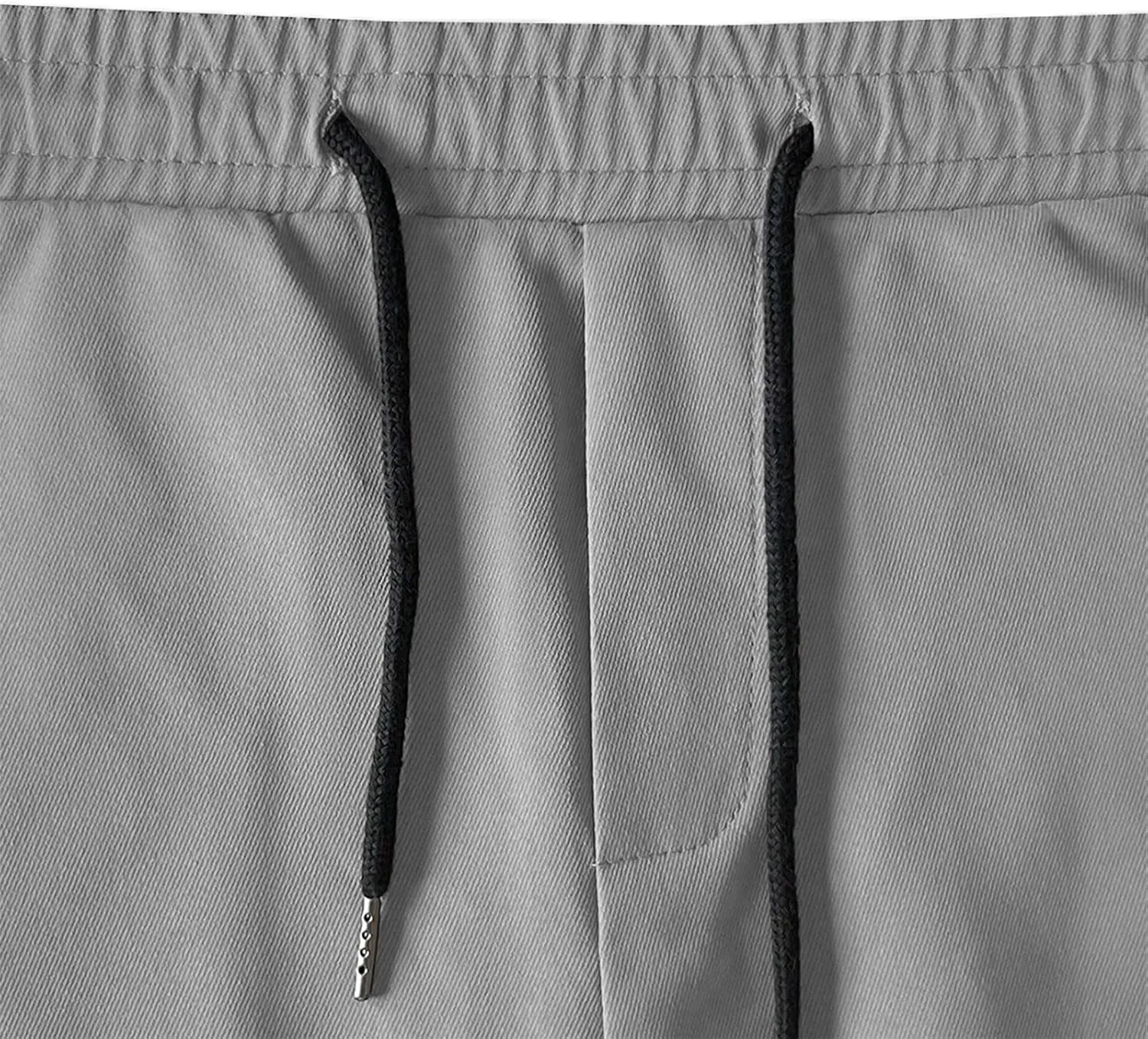 CRNTCEM Lightweight Casual Cargo Shorts for Men Drawstring Classic Hiking Work Shorts Cotton Twill Chinos Short Pants