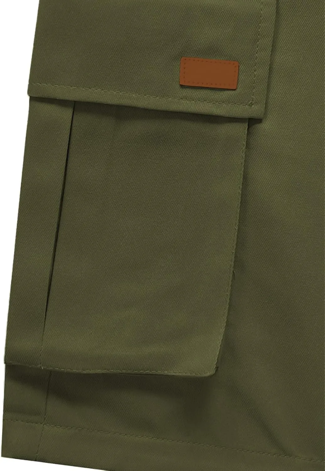 CRNTCEM Lightweight Casual Cargo Shorts for Men Drawstring Classic Hiking Work Shorts Cotton Twill Chinos Short Pants
