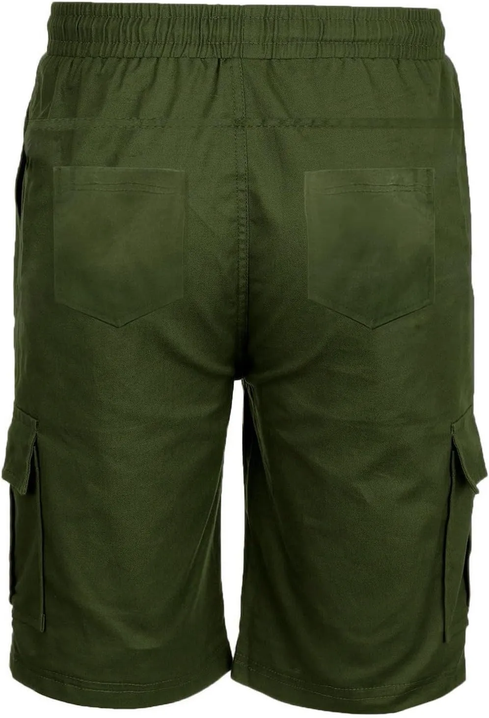CRNTCEM Mens Casual Cargo Shorts Cotton Twill Chino Short Drawstring Stretch Summer Work Dressy Shorts with Pockets