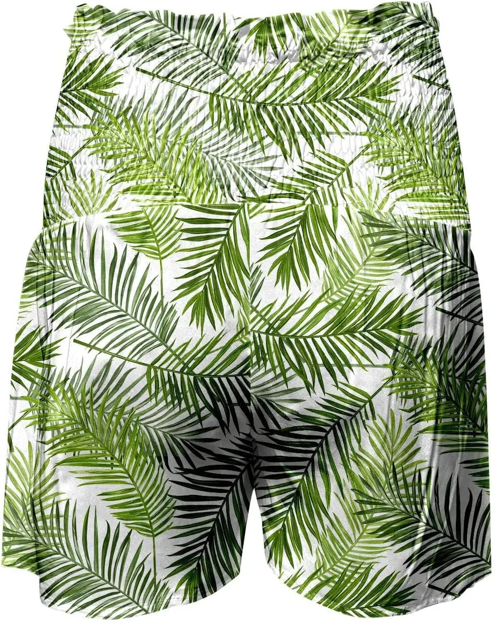 Elastic Ruffle High Waisted Beach Shorts for Women Floral/Stripped Print Loose Casual Shorts Summer Fashion 2025