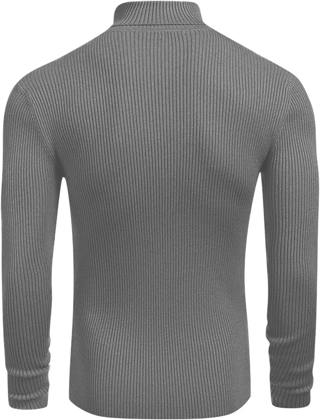 Fall Sweaters for Men 2024 Turtleneck Long Sleeve Knitted Casual Top Fall Solid Comfortable Athletic Sportswear