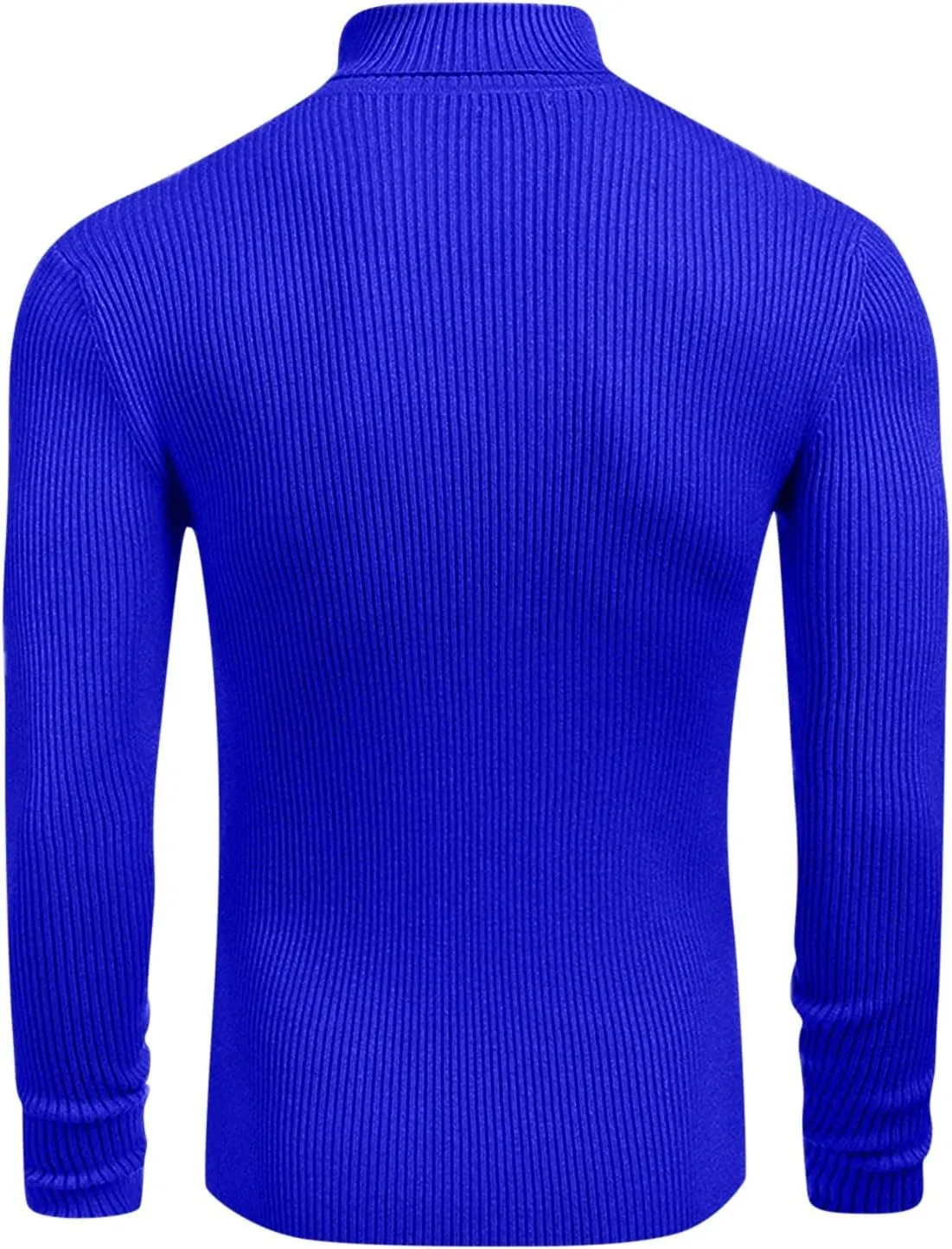 Fall Sweaters for Men 2024 Turtleneck Long Sleeve Knitted Casual Top Fall Solid Comfortable Athletic Sportswear