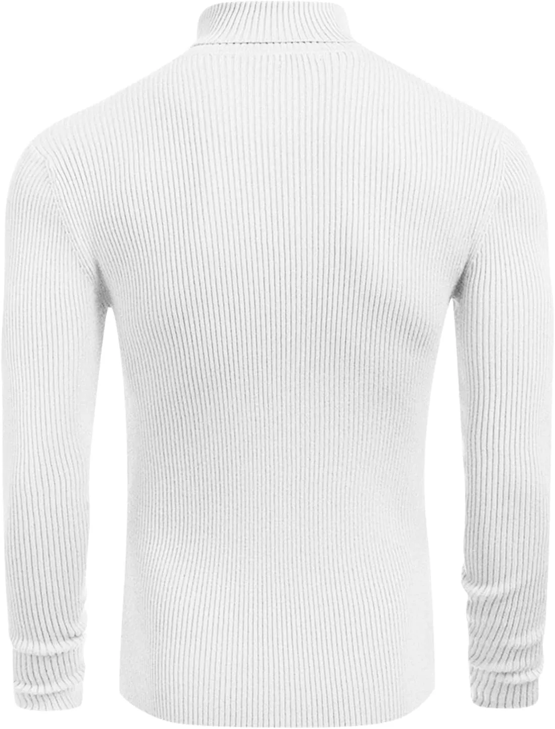 Fall Sweaters for Men 2024 Turtleneck Long Sleeve Knitted Casual Top Fall Solid Comfortable Athletic Sportswear