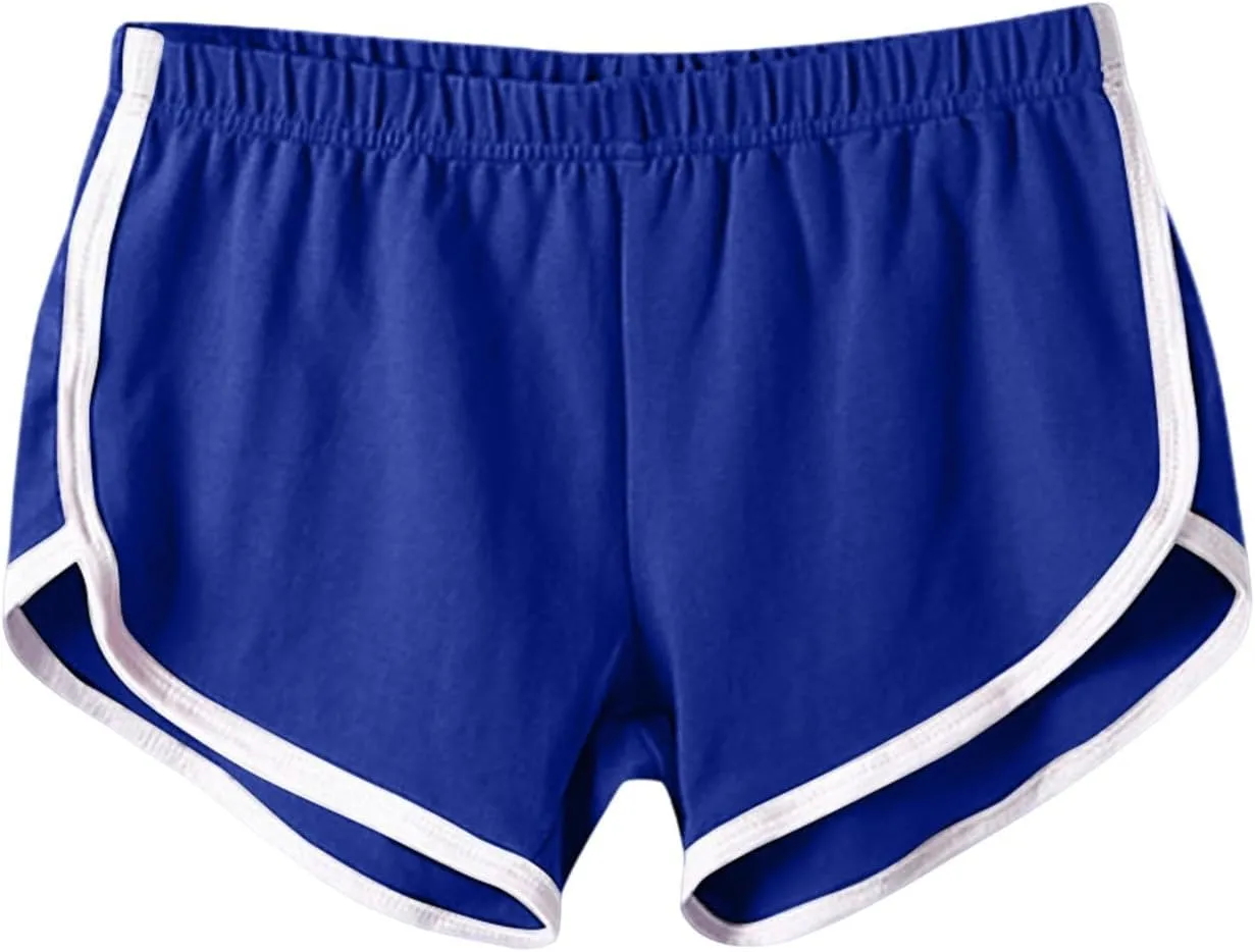 FlekmanArt Women's Running Shorts Elastic High Waisted Shorts Pocket Sporty Workout Skirt Quick Dry Athletic Skirt Pants