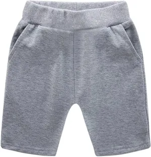 Girls Boys Basketball Shorts Solid Toddler Cotton Athletic Running Shorts Quick Dry Pull On Jogger Bottoms Pants