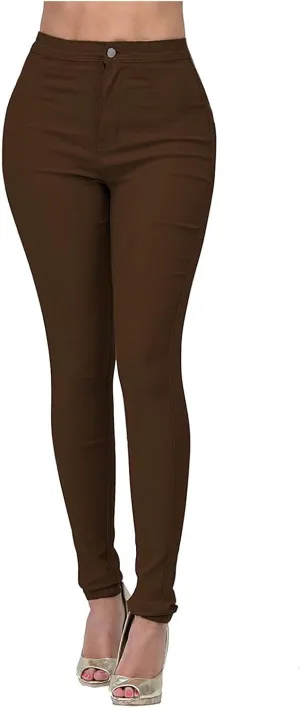High Waisted Jeggings for Women Tummy Control Stretchy Slim Fit Skinny Leg Pull On Jeans Shapewear Leggings for Yoga