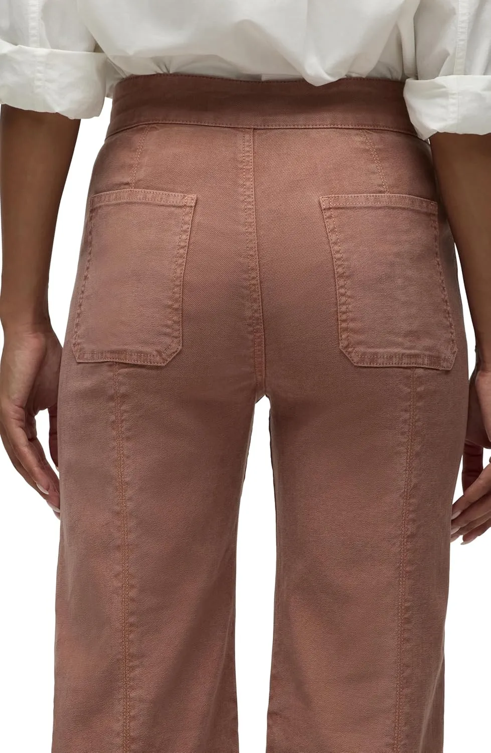HUDSON Women's Tie Waist Wide Leg Trouser