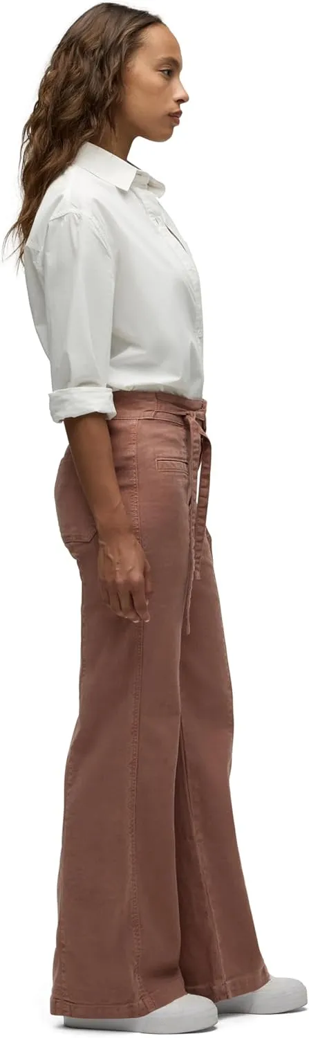 HUDSON Women's Tie Waist Wide Leg Trouser