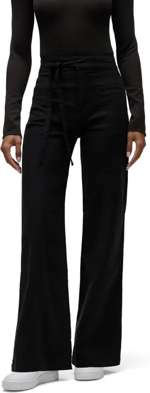 HUDSON Women's Tie Waist Wide Leg Trouser