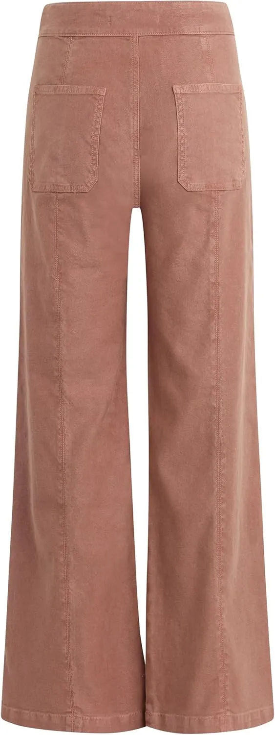 HUDSON Women's Tie Waist Wide Leg Trouser