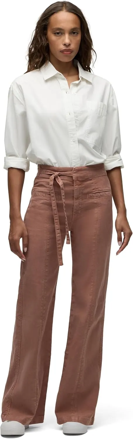 HUDSON Women's Tie Waist Wide Leg Trouser