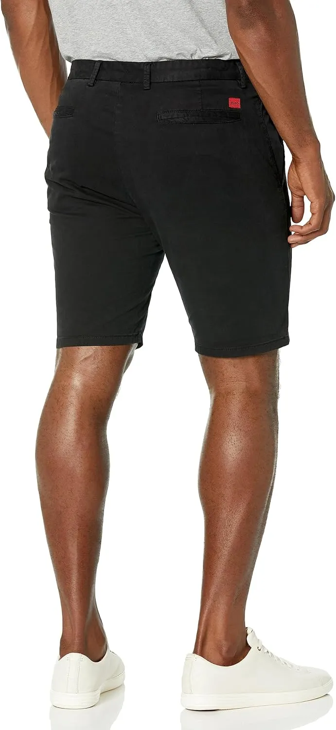 HUGO Men's Slim Fit Chino Style Cotton Twill Shorts