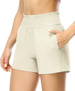 icyzone Women's Workout Shorts - 3.5'' Athletic Running Track Shorts with Pocket Quick Dry