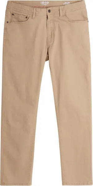 IZOD Men's Straight Leg Jeans - Comfortable Stretch Casual Pull On Denim Jeans for Men - Lightweight Men's Fashion Pants
