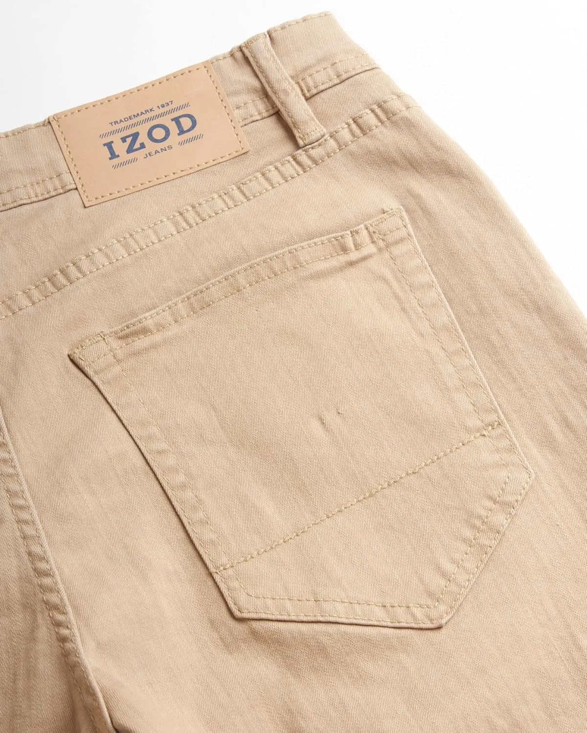IZOD Men's Straight Leg Jeans - Comfortable Stretch Casual Pull On Denim Jeans for Men - Lightweight Men's Fashion Pants