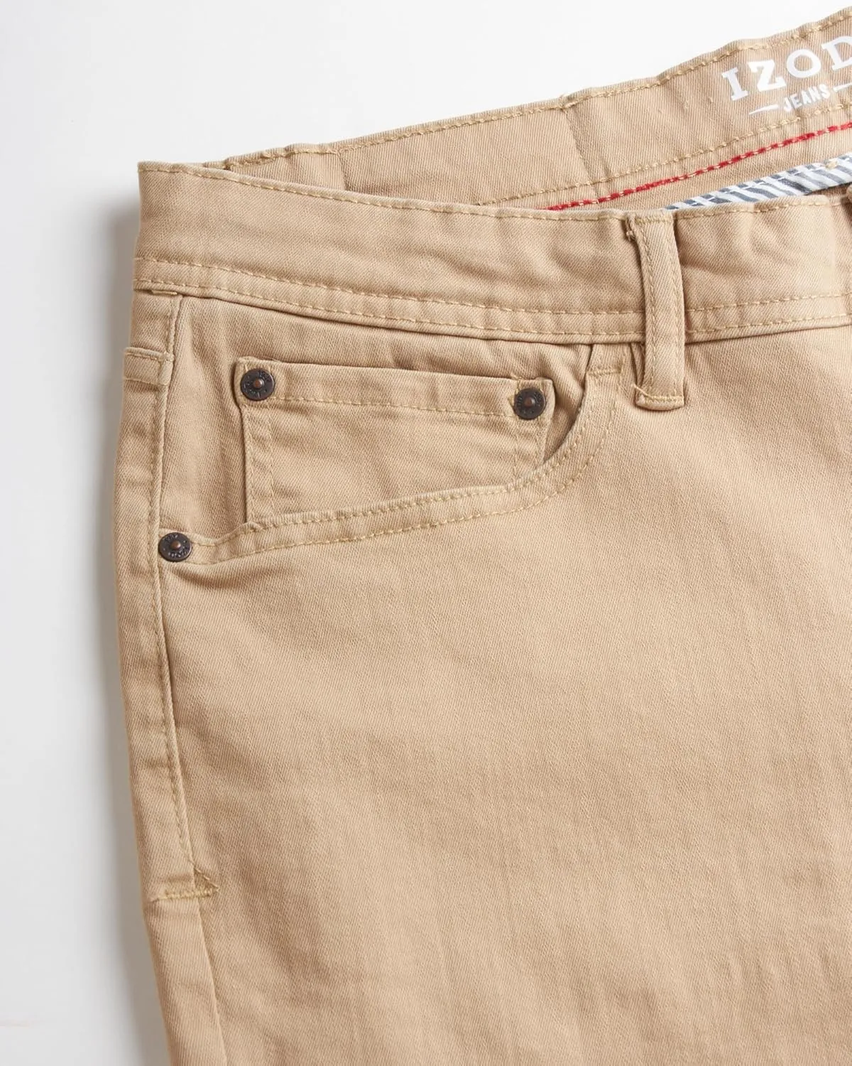 IZOD Men's Straight Leg Jeans - Comfortable Stretch Casual Pull On Denim Jeans for Men - Lightweight Men's Fashion Pants