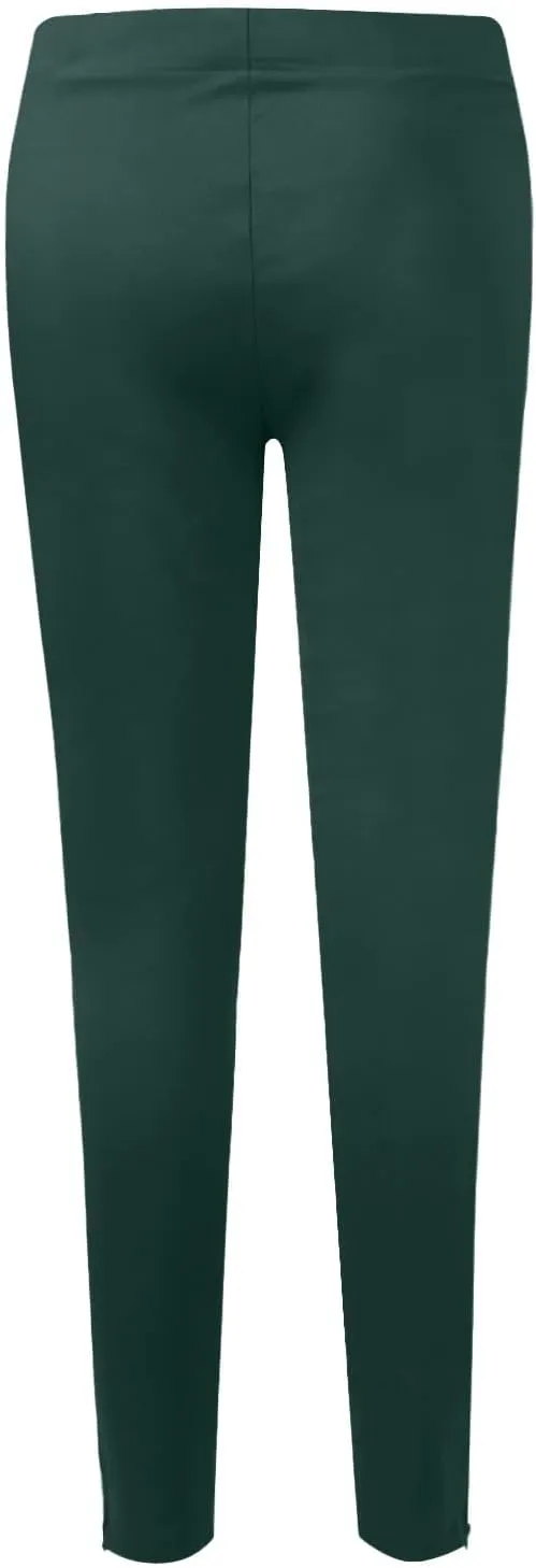 Jeggings for Women High Waist Tummy Control Pull On Jeans,Stretch Skinny Stripe Zipper Jeans Leggings with Pockets