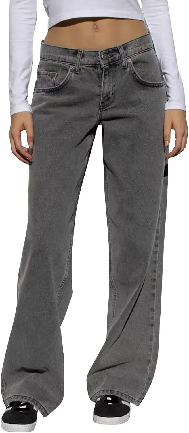 Khaki Flare Pants for Women Bell Bottom Jeans for Women High Waisted Stretch Flare Pants 5 Button Skinny Cut Jean
