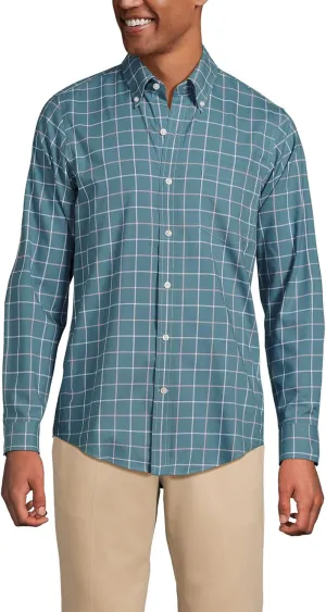 Lands' End Men's Traditional Fit No Iron Twill Shirt