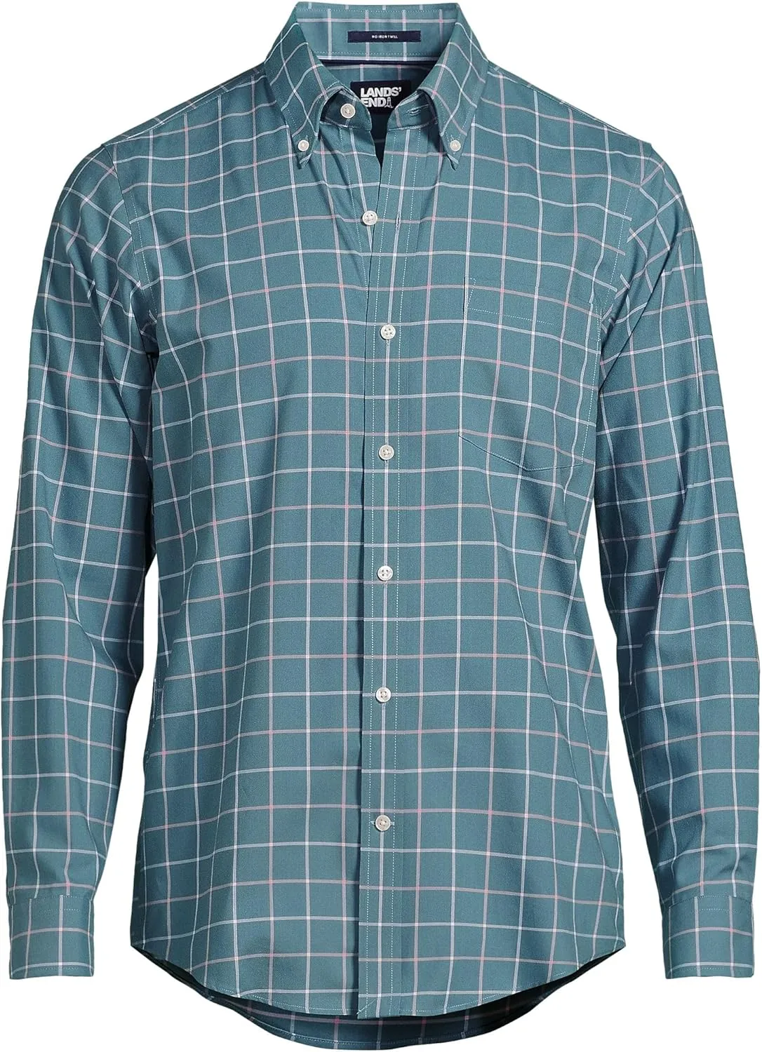 Lands' End Men's Traditional Fit No Iron Twill Shirt