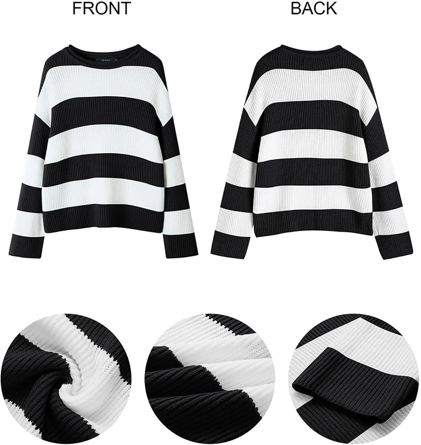Lastesso Sweaters for Women Trendy Color Block Long Sleeve Sweater Lightweight Soft Pullover Clothes Fashion Fall Clothes