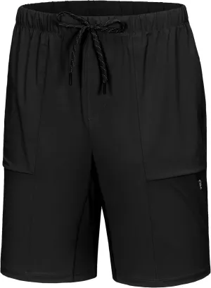 Little Donkey Andy Men's Capri Pants Quick Dry Stretch Cool 3/4 Capri Jogger Shorts Gym Running Hiking Track Shorts