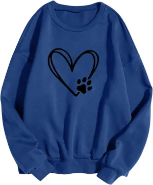 Long Sleeve SweatShirts for Teen Girls Crewneck Oversized Pullover Sweater 2024 Fashion Fall Casual Tops Clothes