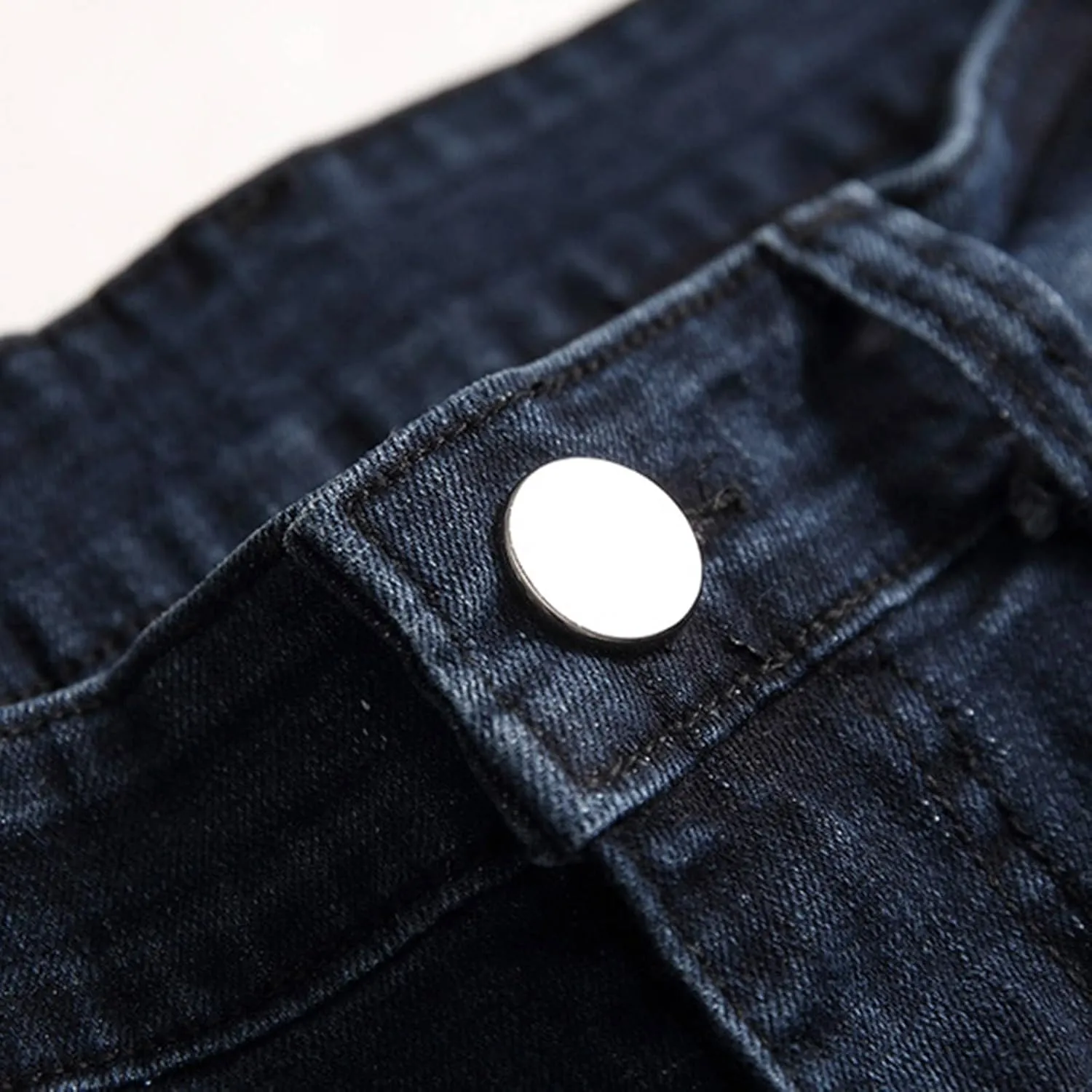Male Casual Fashion Plus Size Ripped Jeans Straight Leg Plus Size Fashion Pants Men Jean Cut Jeans for Men Cut Jeans