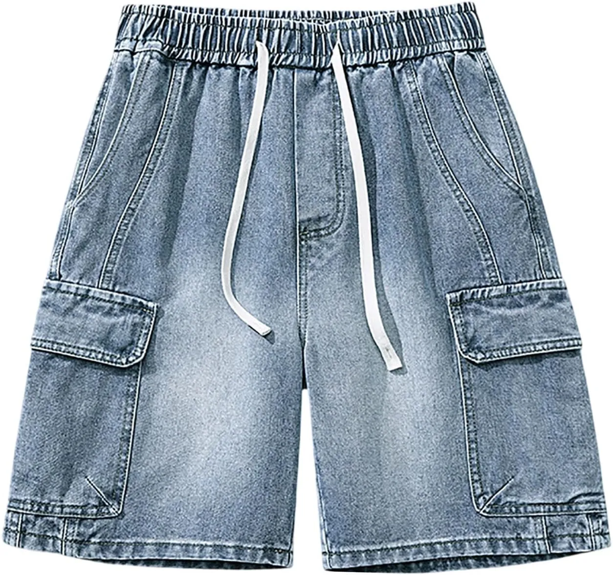Mens Baggy Denim Jorts Y2K Loose Fit Hip Hop Jean Shorts Casual Mid Jeans Trendy Outfits