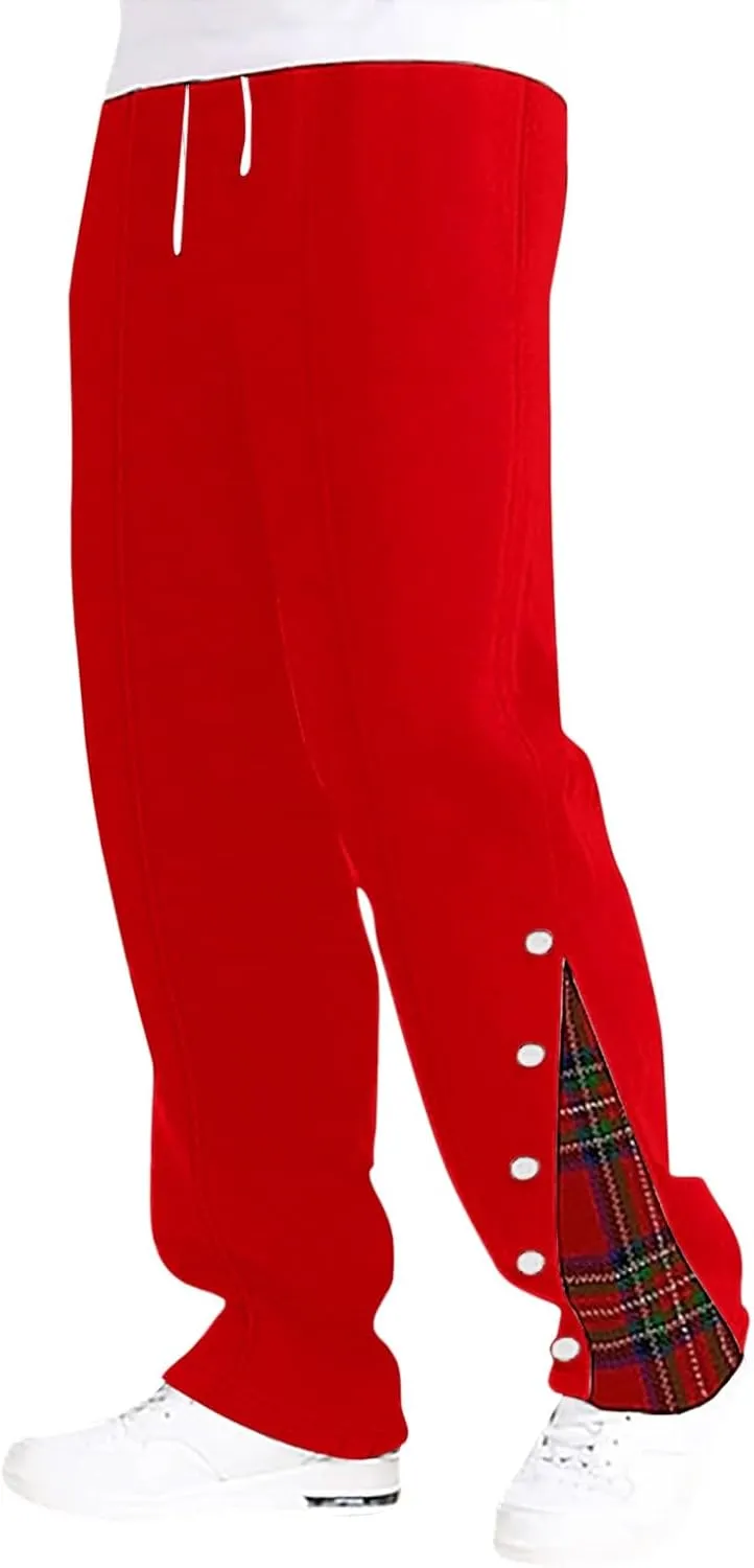 Men's Baggy Sweatpants Plus Size Elastic Waist Drawstring Wide Leg Casual Pants Fashion Breathable Joggers Trousers