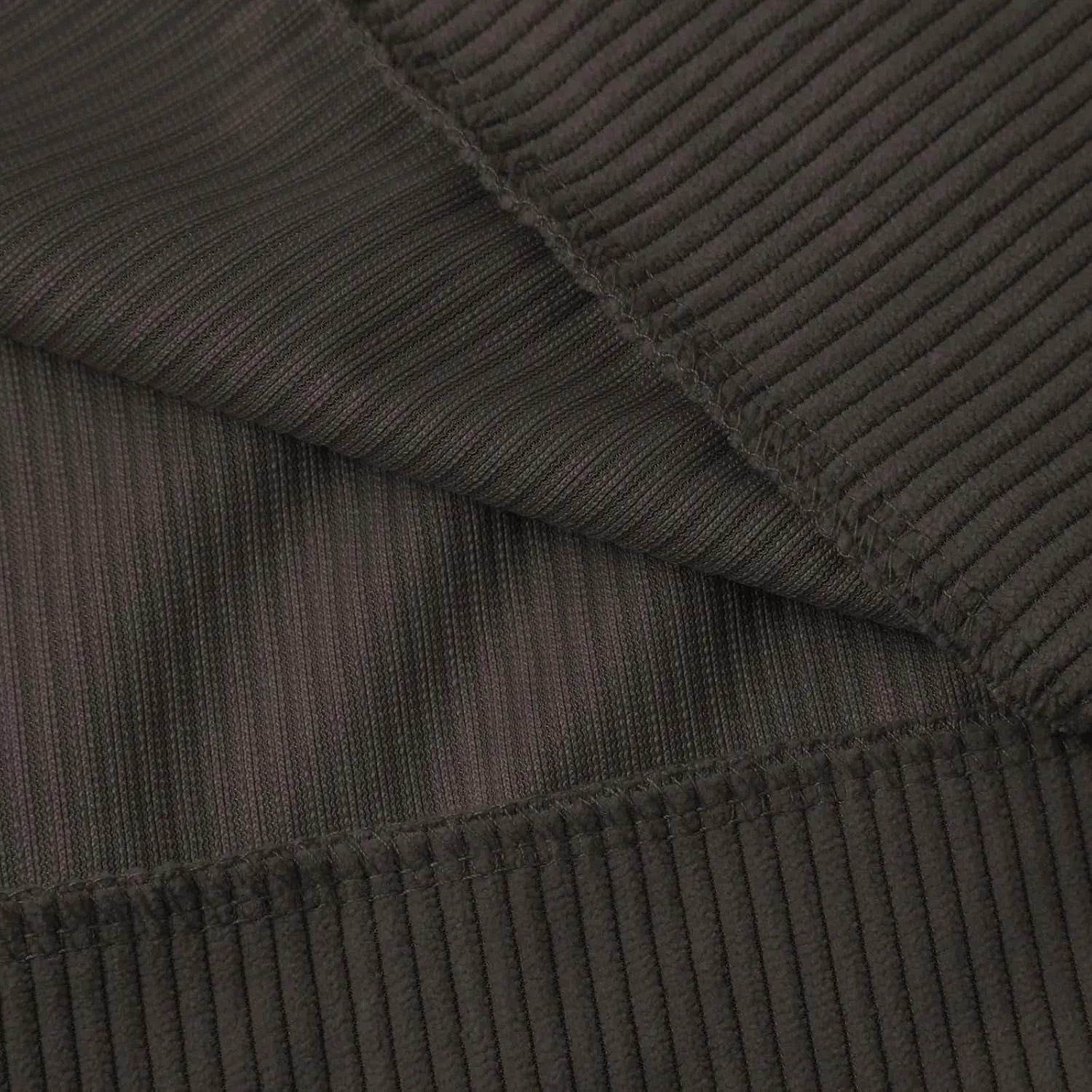 Men's Corduroy Sweatshirt Casual Stand Collar Button Long Sleeve Hoodie Mock Neck Sweaters Polo Sweatshirts No Hood